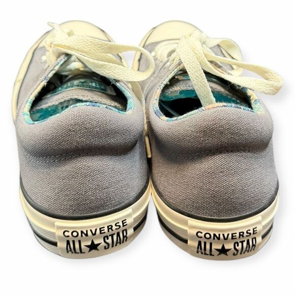 CONVERSE Women’s Gray & Aqua Low-Top All Star Sneakers Size 8 - Picture 5 of 8